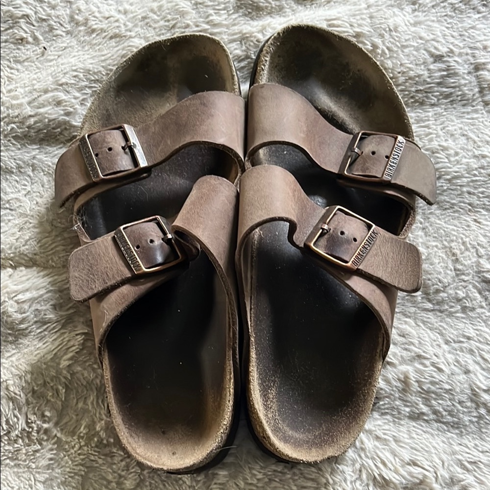Birkenstock Brown Sandals with Adjustable Straps well loved sz40